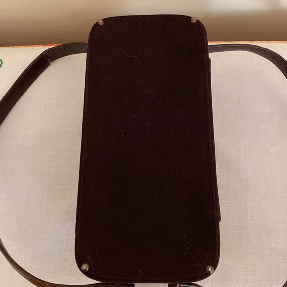 VTG Waldman  Brown Suede/Leather Handbag - Picture 8 of 15